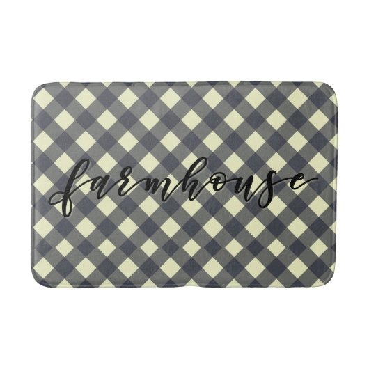 FARMHOUSE GINGHAM BADMAT (Voorkant)