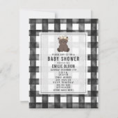 Farmhouse Gingham Boho Beer Baby shower Kaart (Voorkant)