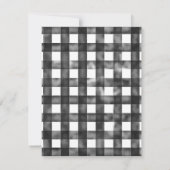 Farmhouse Gingham Boho Sleepy Beer Baby shower Kaart (Achterkant)