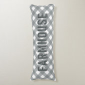 FARMHOUSE GINGHAM LICHAAMSKUSSEN (Voorkant Verticaal)