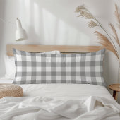 Farmhouse Gray Rustic Buffalo Check Pset Lichaamskussen