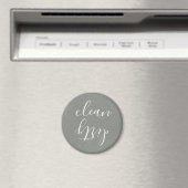 Farmhouse Gray Texture White Dishwasher Magnet (Insitu (Vaatwasser))