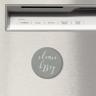 Farmhouse Gray Texture White Dishwasher Magnet