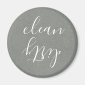 Farmhouse Gray Texture White Dishwasher Magnet (Voorkant)