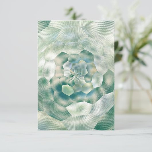 Farmhouse Green Galaxy Space Futuristic Bedankkaart (Staand voorkant)