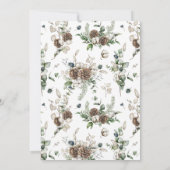 Farmhouse Greenery Merry kerst Foto Holiday C Feestdagenkaart (Achterkant)