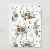 Farmhouse Greenery Wreath Merry kerstfoto Ho Feestdagenkaart (Achterkant)