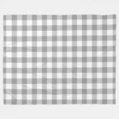 Farmhouse Grey Buffalo Check Pset Rustic Fleece Deken (Voorkant (Horizontaal))