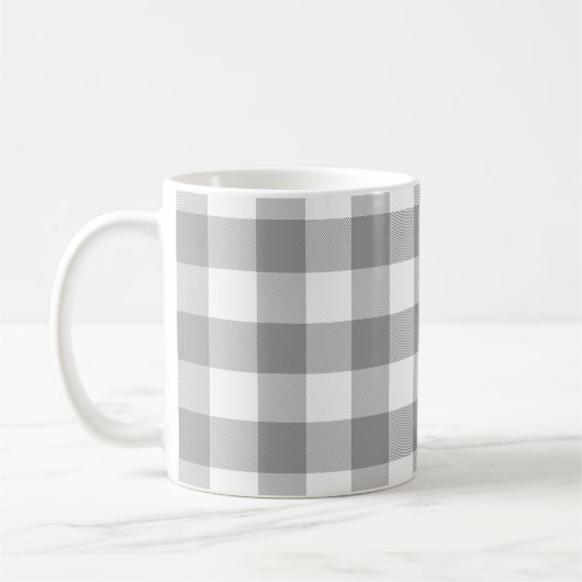 Farmhouse Grey Buffalo Check Pset Rustic Koffiemok (Links)