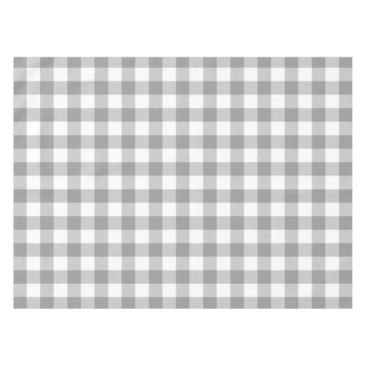 Farmhouse Grey Buffalo Check Pset Rustic Tafelkleed (Voorkant (Horizontaal))