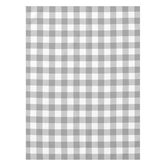 Farmhouse Grey Buffalo Check Pset Rustic Tafelkleed (Voorkant)