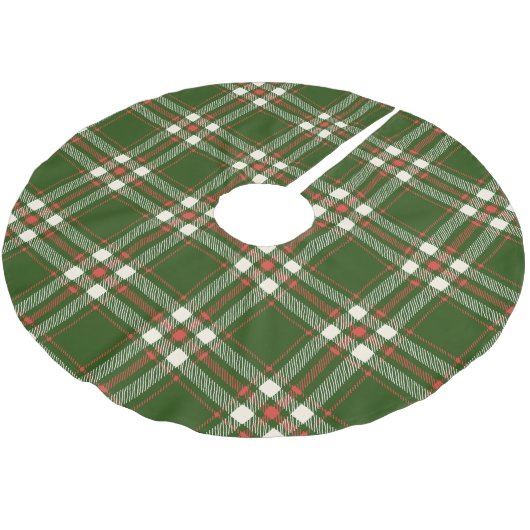 Farmhouse groen rood van witte vleid schattige ker kerstboom rok (Gekanteld)