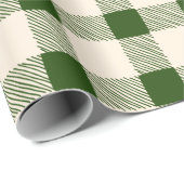 Farmhouse groen van witte, met de hand getrokken b cadeaupapier (Rol Hoek)