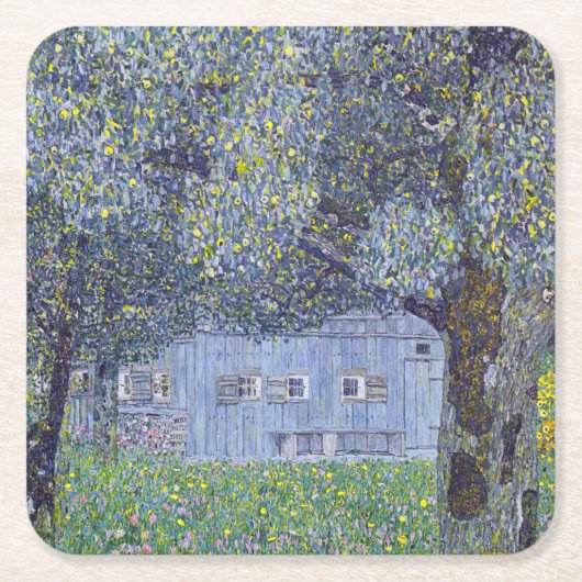 Farmhouse, Gustav Klimt Kartonnen Onderzetters (Voorkant)