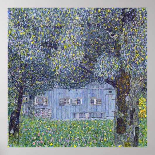Farmhouse, Gustav Klimt Poster (Voorkant)