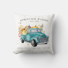 Farmhouse  Harvest Truck Personalized Kussen