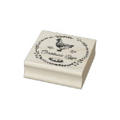 Farmhouse Hen Personalized Egg Carton Rubberstempel (Stempel)
