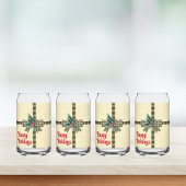 Farmhouse Holiday Pset Bow Custom Blikvorm Glas