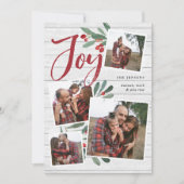 Farmhouse Holly | Kerstfotocollage Feestdagenkaart (Voorkant)