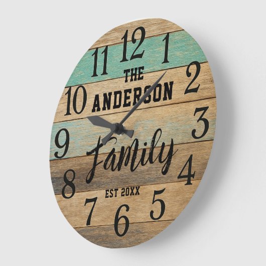 Farmhouse home custom country style rustic grote klok (Hoek)