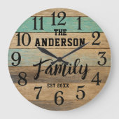 Farmhouse home custom country style rustic grote klok (Voorkant)
