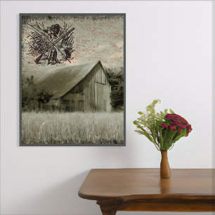 Farmhouse Hunting Ephemera Perfect Poster