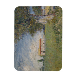 Farmhouse in een Wheatfield, door Vincent Van Gogh Magneet