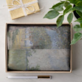 Farmhouse in een Wheatfield door Vincent Van Gogh Tissuepapier (Geschenk)