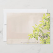 Farmhouse in Fog w Birds Wedding Invitation Kaart (Achterkant)