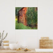 Farmhouse in Kammer door Gustav Klimt,  kunst Poster (Keuken)