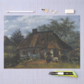 Farmhouse in Nuenen door Vincent Van Gogh Tissuepapier (Craft)