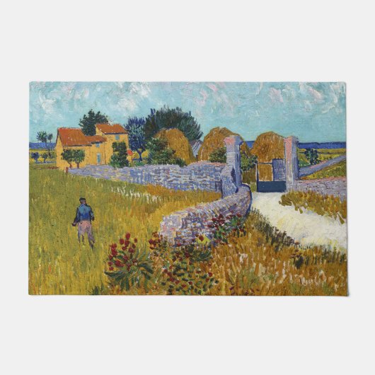 Farmhouse in Provence (1888) door Vincent Van Gogh Deurmat (Voorkant)