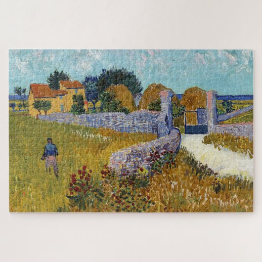 Farmhouse in Provence (1888) door Vincent Van Gogh Legpuzzel (Horizontaal)