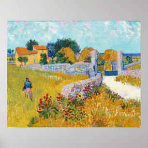 Farmhouse in Provence (1888) door Vincent Van Gogh Poster