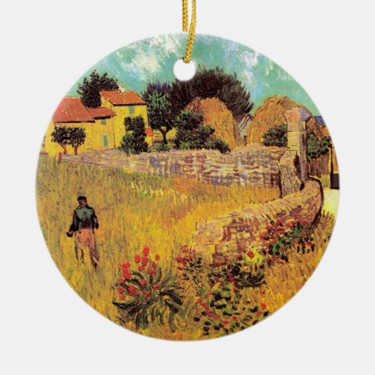 Farmhouse in Provence door Vincent van Gogh Keramisch Ornament (Voorkant)
