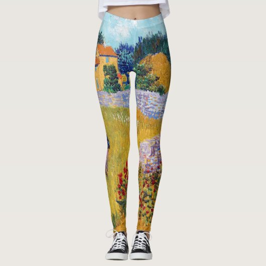 Farmhouse in Provence, Van Gogh Leggings (Voorkant)
