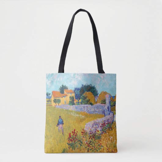 Farmhouse in Provence, Van Gogh Tote Bag (Voorkant)