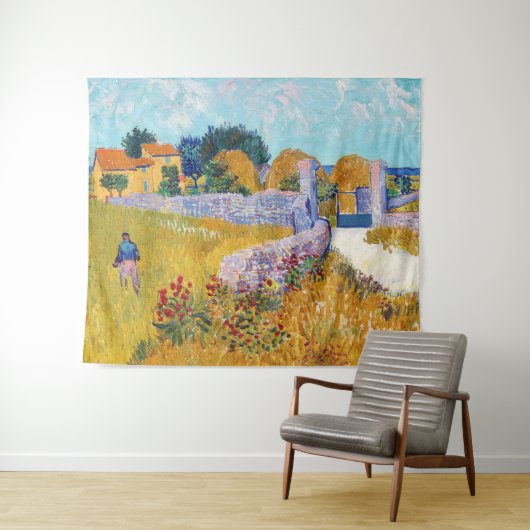 Farmhouse in Provence, Van Gogh Wandkleed (In Situ (horizontaal))
