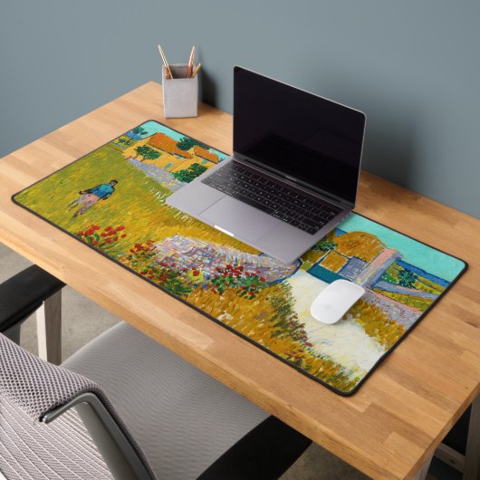 Farmhouse in Provence Van Gough Desk Mat (Kantoor 2)