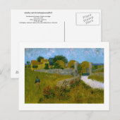 Farmhouse in Provence, Vincent Van Gogh Briefkaart (Voorkant / Achterkant)