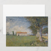 Farmhouse in tarweveld Uitnodiging (Voorkant / Achterkant)