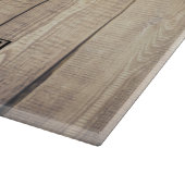 Farmhouse Industrial Pig Butcher Chart Familienaam Snijplank (Hoek)