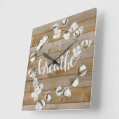 Farmhouse Inspiration - Breathe Vierkante Klok (Hoek)