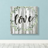 Farmhouse Inspiration - Love Canvas Afdruk (Insitu (Houten vloer))