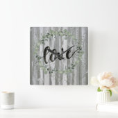 Farmhouse Inspiration - Love Vierkante Klok (Huis)