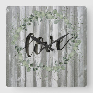 Farmhouse Inspiration - Love Vierkante Klok