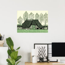 Farmhouse - Julie de Graag Poster