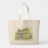 FarmHouse Jumbo Canvas tas (Achterkant)