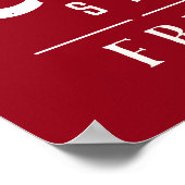 Farmhouse kerst - Aangepast Poster voor warme caca (Hoek)