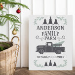 Farmhouse kerstboomfamilie Boerderij op maat Imitatie Canvas Print<br><div class="desc">Leg de geest van Kerstmis vast op uw familieboerderij met deze charmante gepersonaliseerde canvasprint. Met een schilderachtige boerderij versierd met een twinkelende kerstboom, voegt dit kunstwerk een vleugje warmte en nostalgie toe aan uw vakantiedecor. Personaliseer met uw familienaam om een unieke en gekoesterde aandenken te creëren voor de komende generaties....</div>